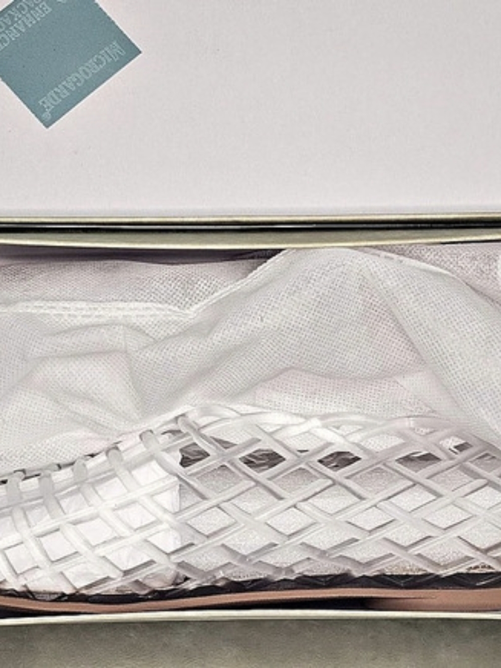 Melissa Jelly Flats Shoes White Clear Jelly Flats US 8.5 NWT